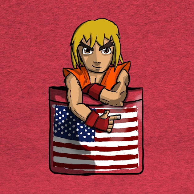 Street Fighter Pocket Pals - #2 Ken by vpdesign